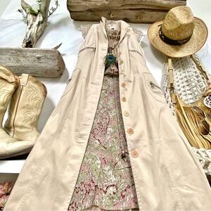 Trendy Safari VERSACE Versus collection dress/long vest vintage YTK  RETRO vibe